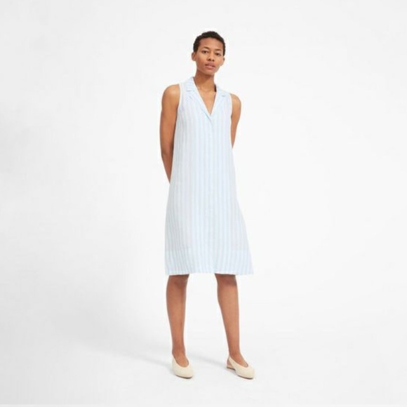 Everlane Linen Striped Sleeveless Dress - Picture 4 of 4